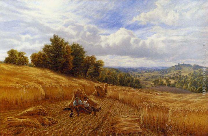 Alfred Glendening Resting From The Harvest